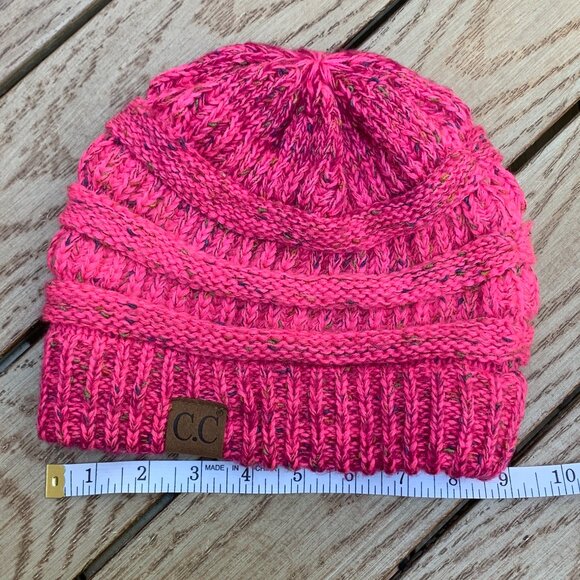 C.C Beanie Criss-Cross Knitted Hat - Picture 11 of 14